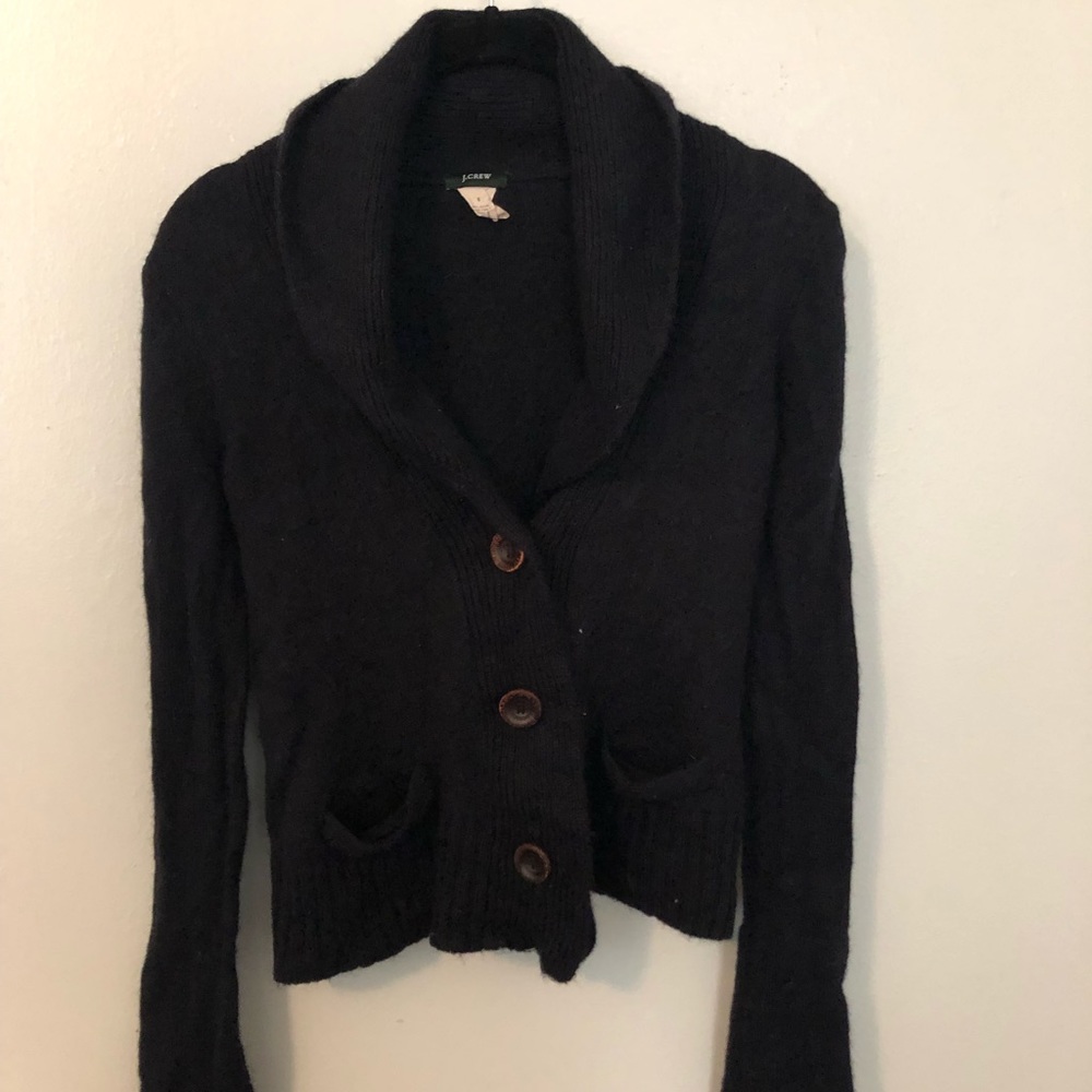 Wool sweater cardigan